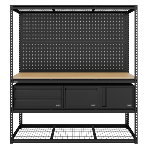 Sealey Heavy-Duty Workbench & Racking Kit 1820mm with 300kg Capacity