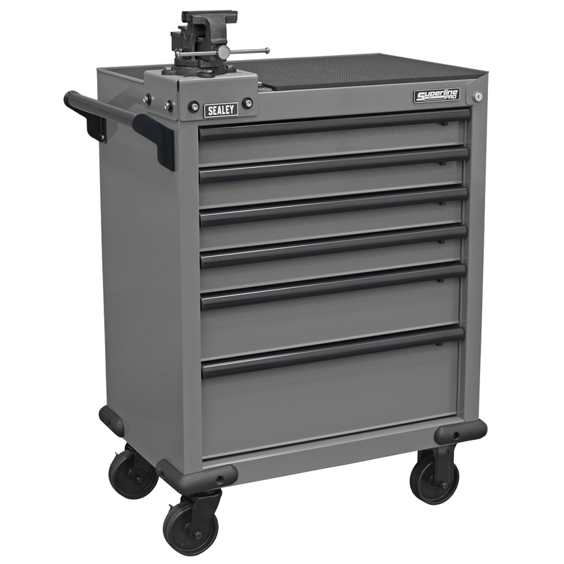 Sealey Superline PRO® Rollcab 6 Drawer with 100mm Vice