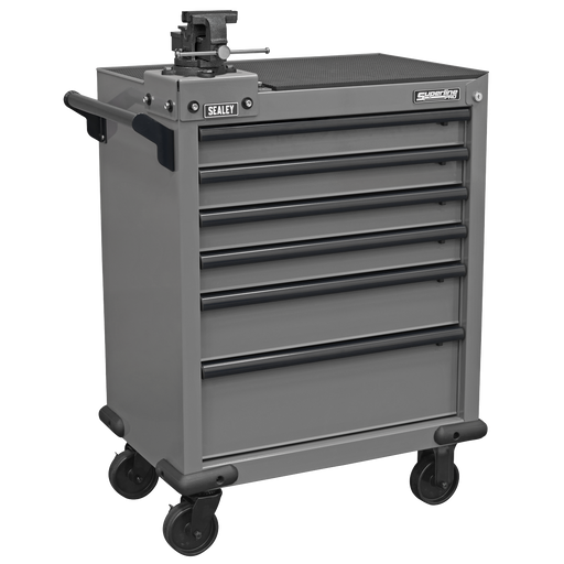 Sealey Superline PRO® Rollcab 6 Drawer with 100mm Vice