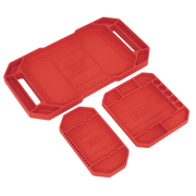 Sealey Non-Slip Flexible Tool Trays - Pack of 3
