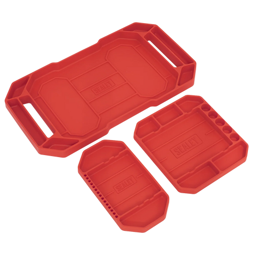 Sealey Non-Slip Flexible Tool Trays - Pack of 3