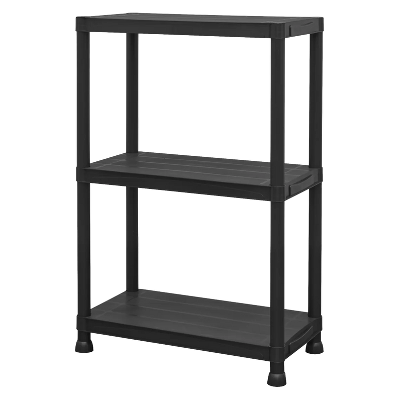 Sealey Plastic Racking Unit APPR3 75kg Capacity 3 Shelves