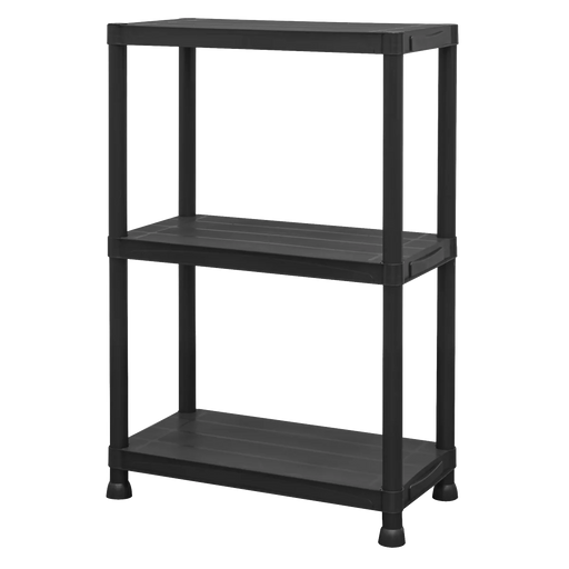 Sealey Plastic Racking Unit APPR3 75kg Capacity 3 Shelves