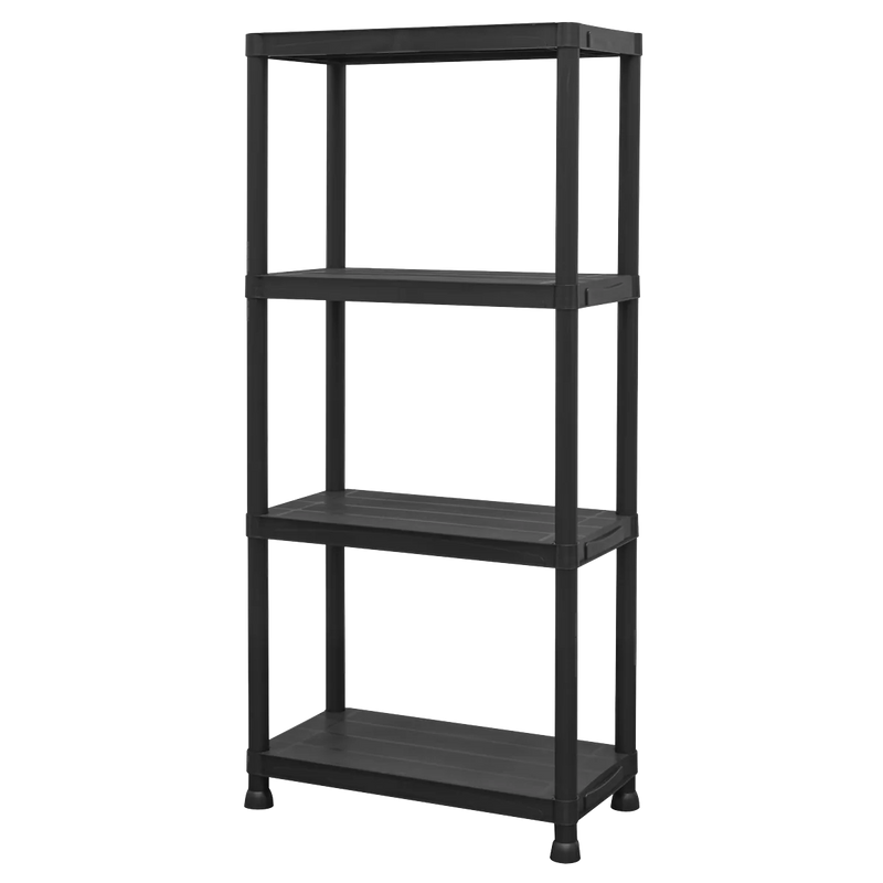 Sealey Plastic Racking Unit APPR4 100kg Capacity 4 Shelves