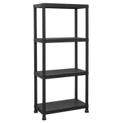Sealey Plastic Racking Unit APPR4 100kg Capacity 4 Shelves