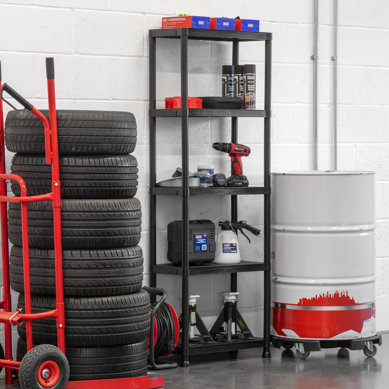 Sealey Plastic Racking Unit APPR5 125kg Capacity 5 Shelves