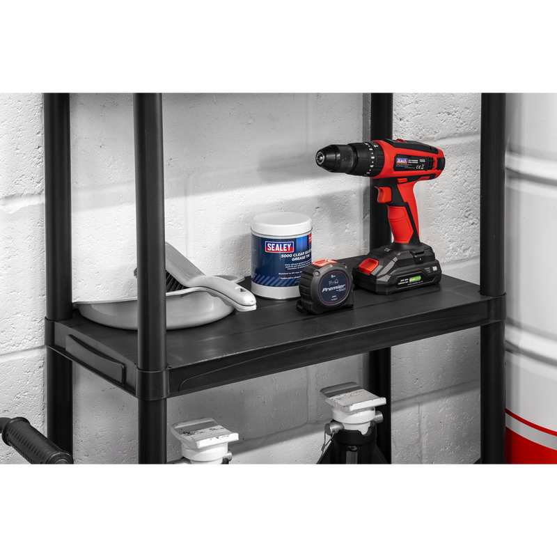 Sealey Plastic Racking Unit APPR5 125kg Capacity 5 Shelves