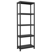 Sealey Plastic Racking Unit APPR5 125kg Capacity 5 Shelves