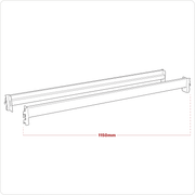 Sealey Cross Beam 1090mm 900kg Capacity - Pair