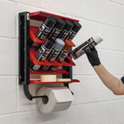 Sealey Spray Can Storage Rack 8 Holders Ø70mm