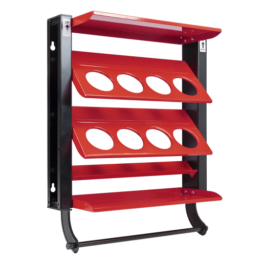 Sealey Spray Can Storage Rack 8 Holders Ø70mm