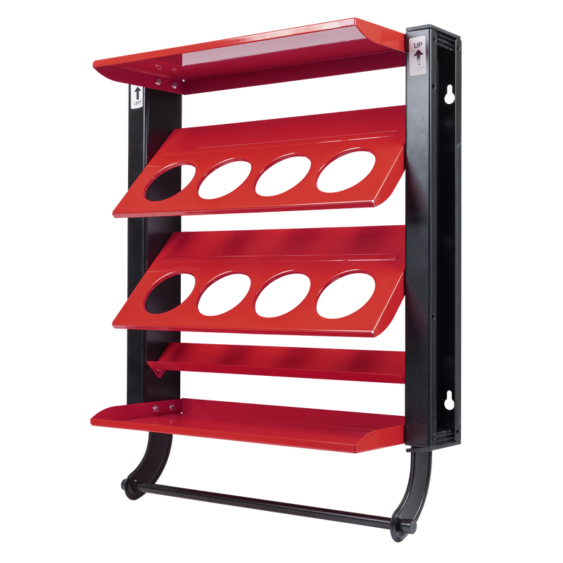 Sealey Spray Can Storage Rack 8 Holders Ø70mm
