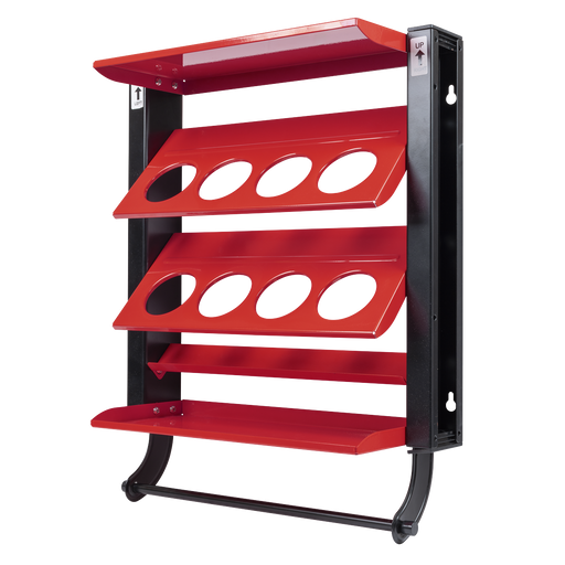 Sealey Spray Can Storage Rack 8 Holders Ø70mm