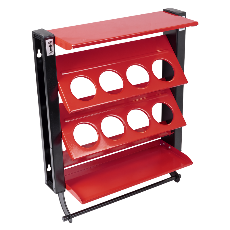 Sealey Spray Can Storage Rack 8 Holders Ø70mm