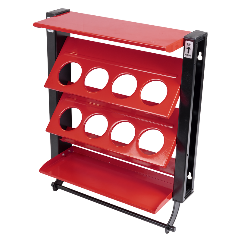 Sealey Spray Can Storage Rack 8 Holders Ø70mm