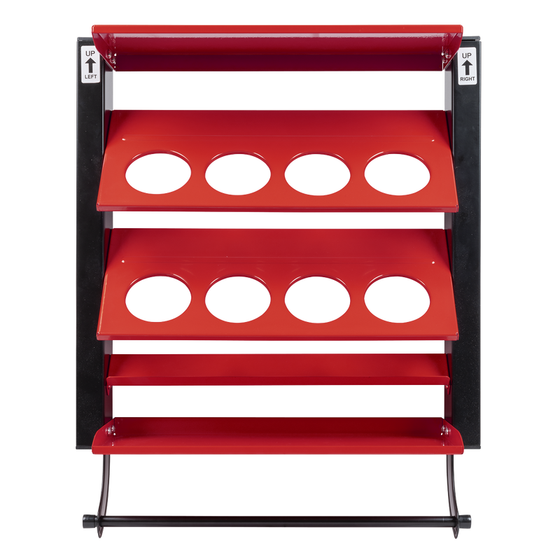 Sealey Spray Can Storage Rack 8 Holders Ø70mm