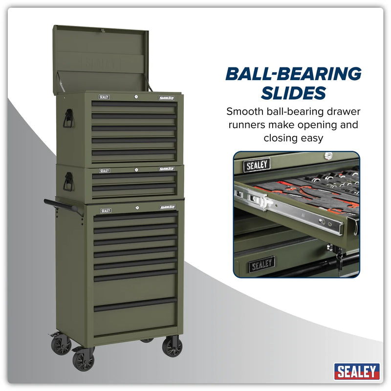 Sealey Tool Chest Combination 14 Drawer - Khaki