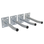 Sealey Wall Mounting Storage Hooks Set of 4 - 50kg Capacity