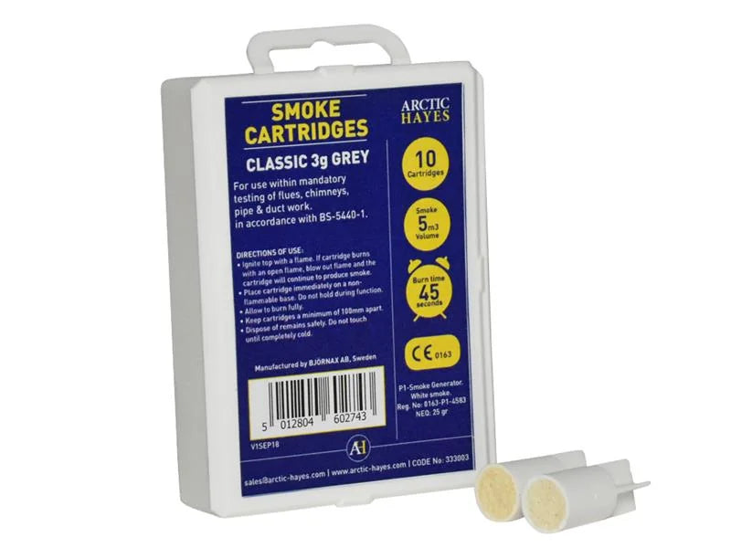Arctic Hayes Smoke Cartridges Classic 3g Grey (Pack 10) - 333003