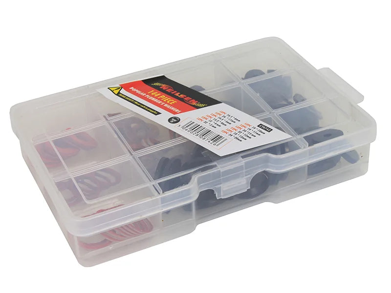 Arctic Hayes Popular Plumbers Washer Kit 144 Piece - 557000