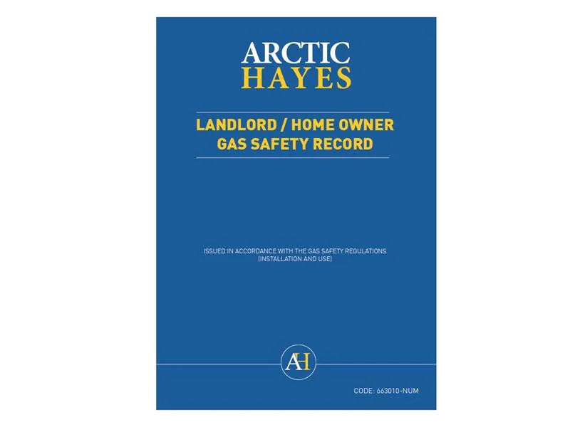 Arctic Hayes Landlord/Homeowner Gas Safety Record (Pad of 25) - 663010-NUM