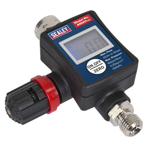 Sealey On-Gun Digital Pressure Regulator/Gauge 160psi