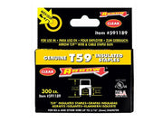 Arrow T59 Insulated Staples Clear 8 x 8mm (Box 300) - A591189