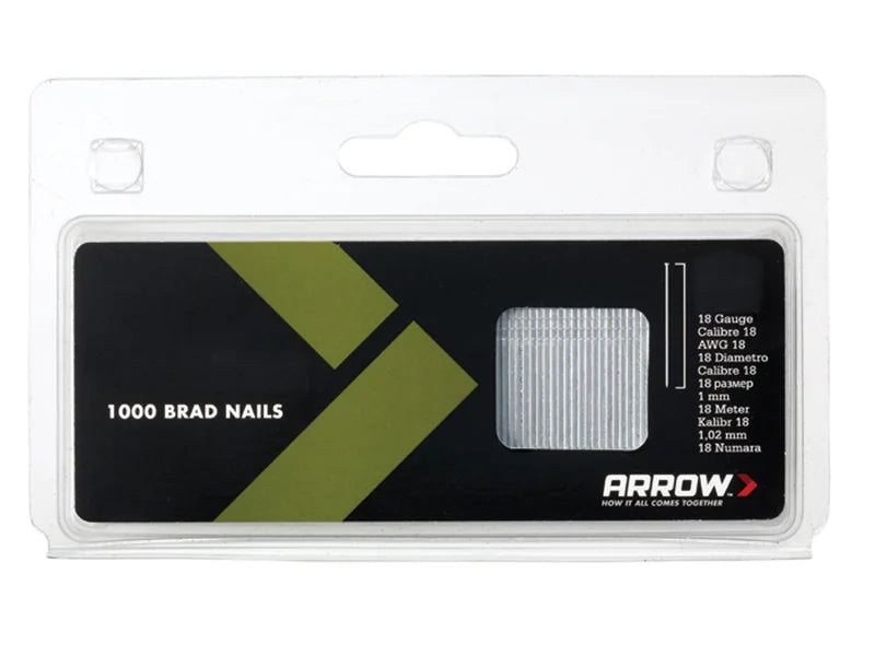 Arrow BN1824 Brad Nails 38mm 18g (Pack 1000) - ABN1824