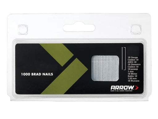 Arrow BN1832 Brad Nails 50mm 18g (Pack 1000) - ABN1832