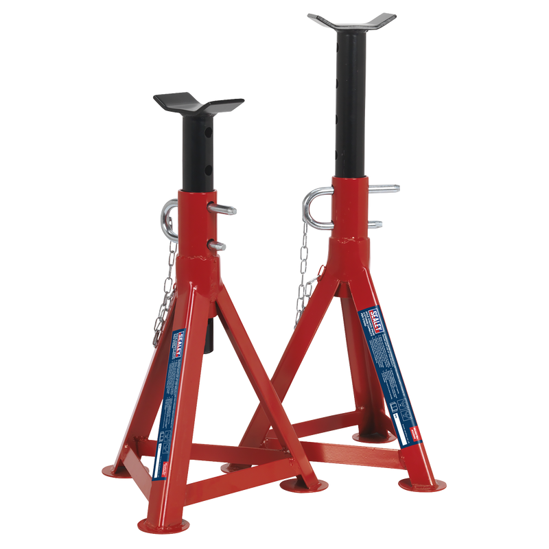 Sealey Axle Stands Pair 2.5 Tonne Capacity Max Height 506mm