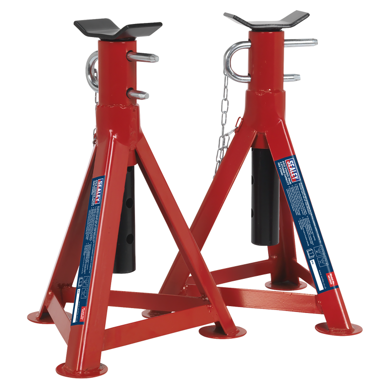Sealey Axle Stands Pair 2.5 Tonne Capacity Max Height 506mm