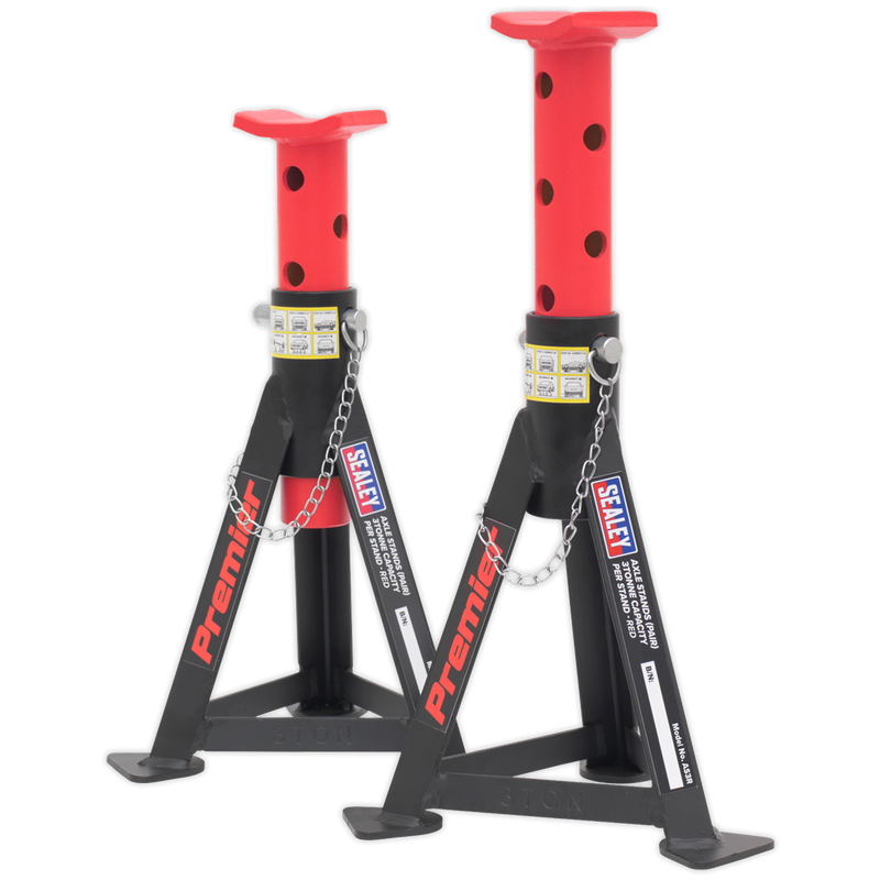 Sealey Premier Trolley Jack 3 Tonne & Axle Stands Combo 3040ARCOMBO