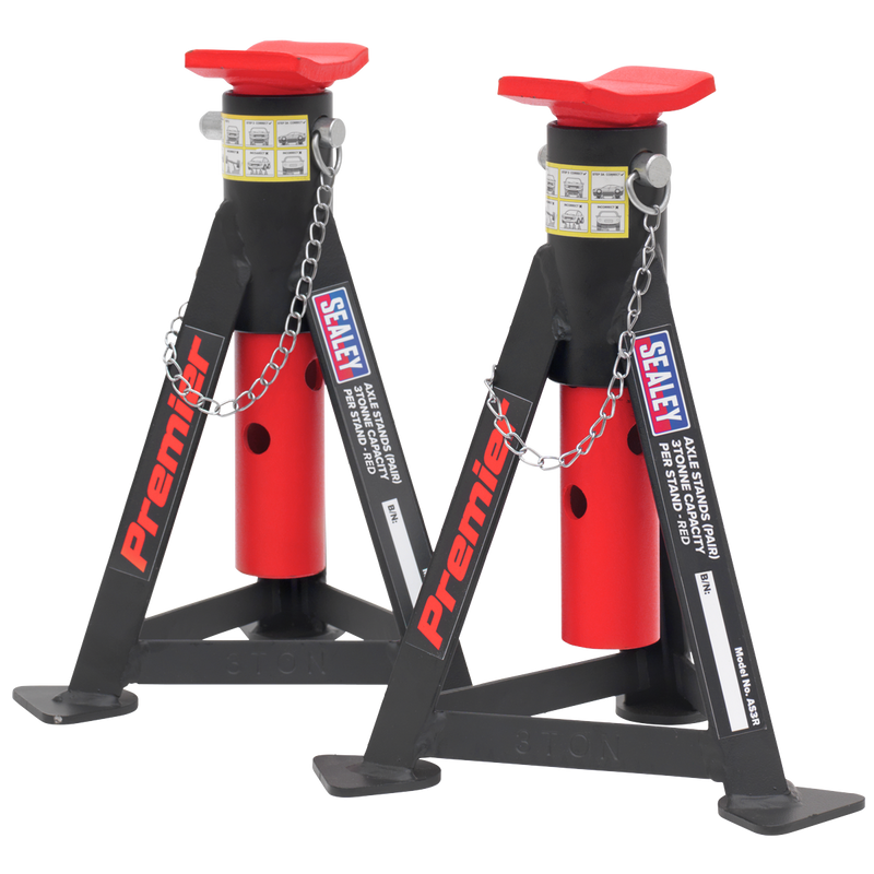 Sealey Premier Trolley Jack 3 Tonne & Axle Stands Combo 3040ARCOMBO