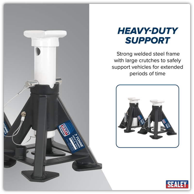 Sealey Premier Axle Stands Pair 7 Tonne Capacity AS7S