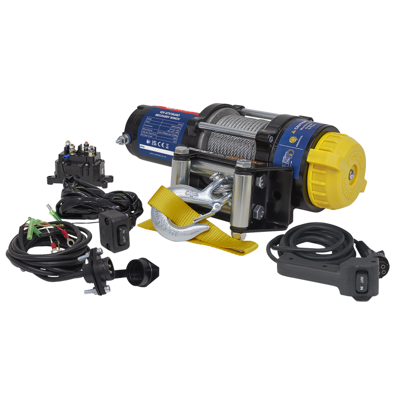 Sealey ATV/Quad Recovery Winch 1135kg 12V Model ATV1135