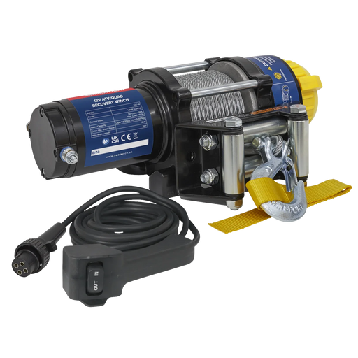 Sealey ATV/Quad Recovery Winch 1135kg 12V Model ATV1135