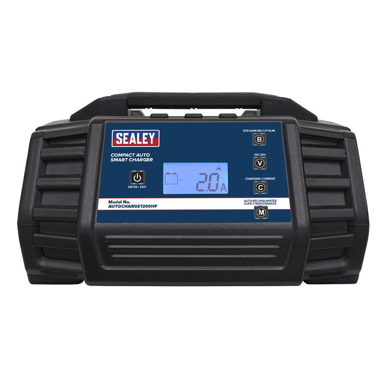 Sealey 12/24V Compact Auto Smart Charger & Maintainer 12A