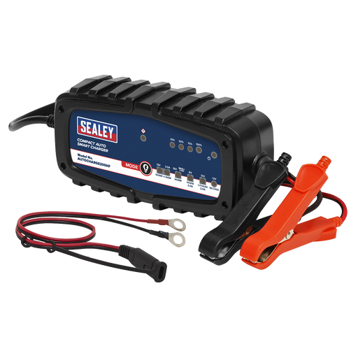 Sealey 6/12V Auto Smart Charger & Maintainer 2A