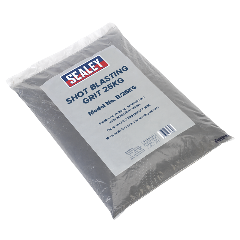Sealey Shot Blasting Grit Bag 25kg - 200-700 Microns