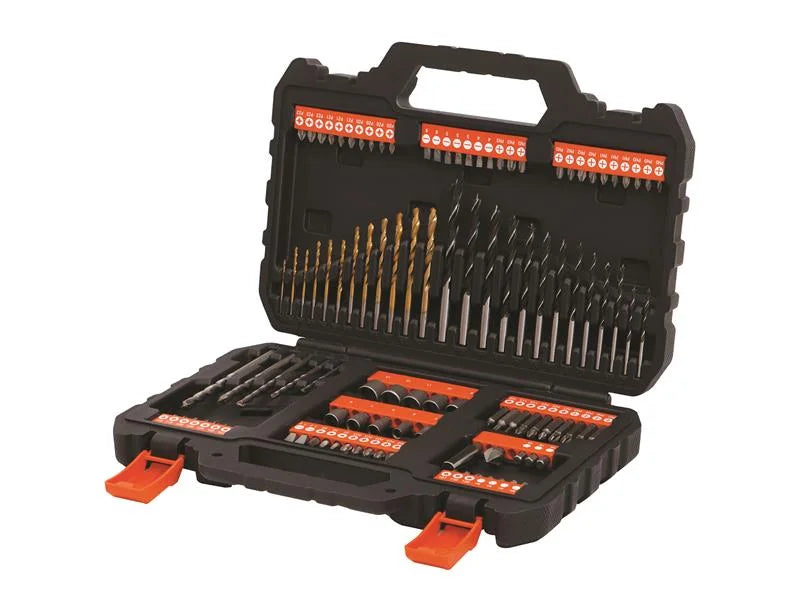 Black + Decker A7200 Mixed Drilling and Screwdriving Set 109 Piece - A7200-XJ