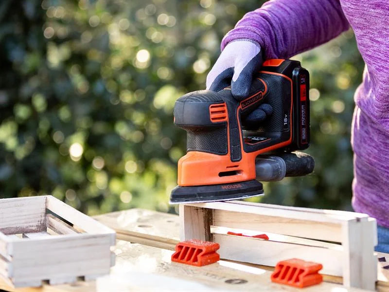 Black + Decker BDCDS18 Mouse® Detail Sander 18V 1 x 1.5Ah Li-ion - BDCDS18-GB