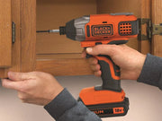 Black + Decker BDCIM18C1 Impact Driver 18V 1 x 1.5Ah Li-ion - BDCIM18C1-GB