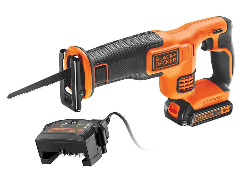 Black + Decker BDCR18C1 Reciprocating Saw 18V 1 x 1.5Ah Li-ion - BDCR18C1-GB