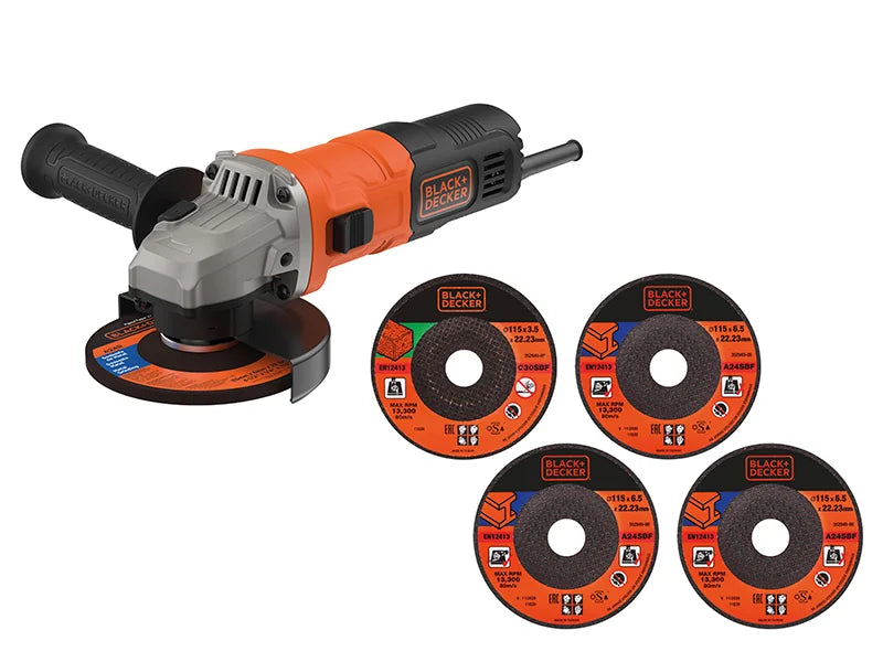 Black + Decker BEG010A5 Heritage Grinder 115mm 710W 240V - BEG010A5-GB