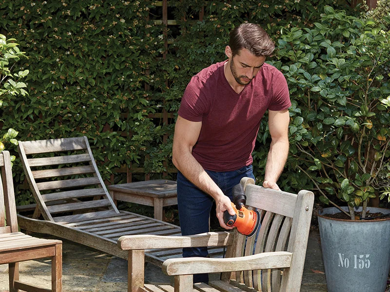 Black + Decker BEW210 Heritage Random Orbital Sander 230W 240V - BEW210-GB