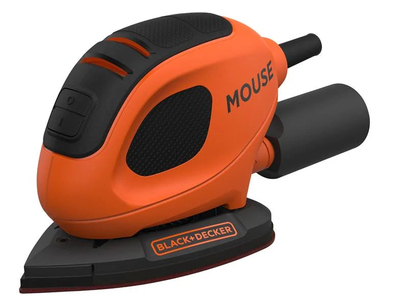 Black + Decker 55W Mouse Sander + 6 Sanding Sheets - BEW230-GB