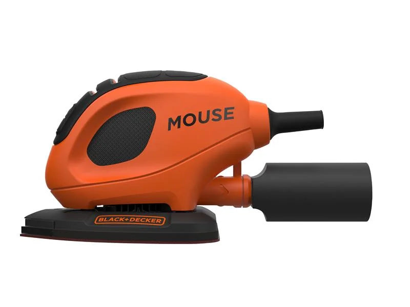 Black + Decker 55W Mouse Sander + 6 Sanding Sheets - BEW230-GB