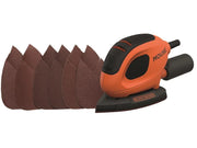 Black + Decker 55W Mouse Sander + 6 Sanding Sheets - BEW230-GB