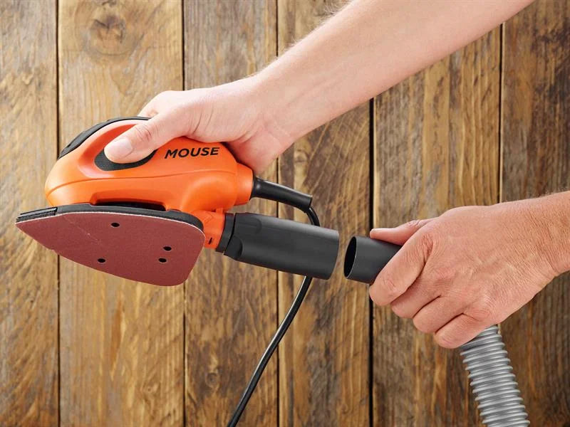 Black + Decker 55W Mouse Sander + 6 Sanding Sheets - BEW230-GB