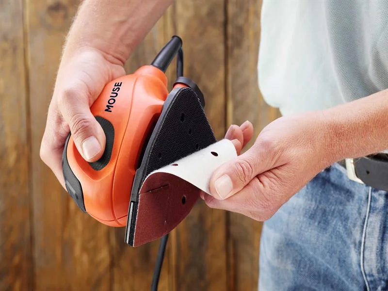 Black + Decker 55W Mouse Sander + 6 Sanding Sheets - BEW230-GB